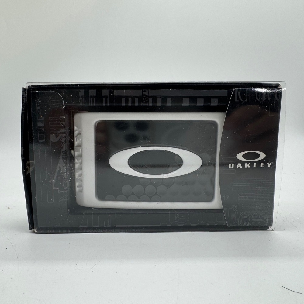 Oakley Ellipse O 2.0 Belt Buckle White Black Vintage Y2K NOS 99214-82W NIB